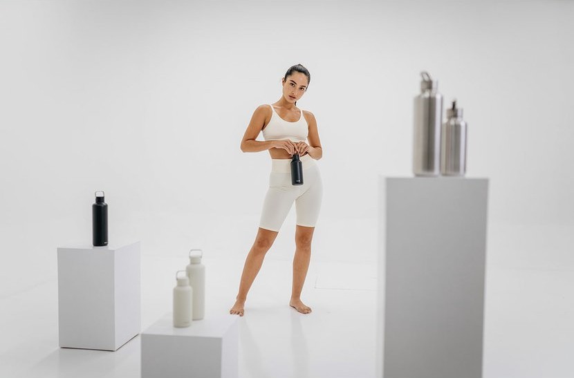 Zdravá fľaša EQUA TIMELESS Dark, 600 ml, eko fľaša